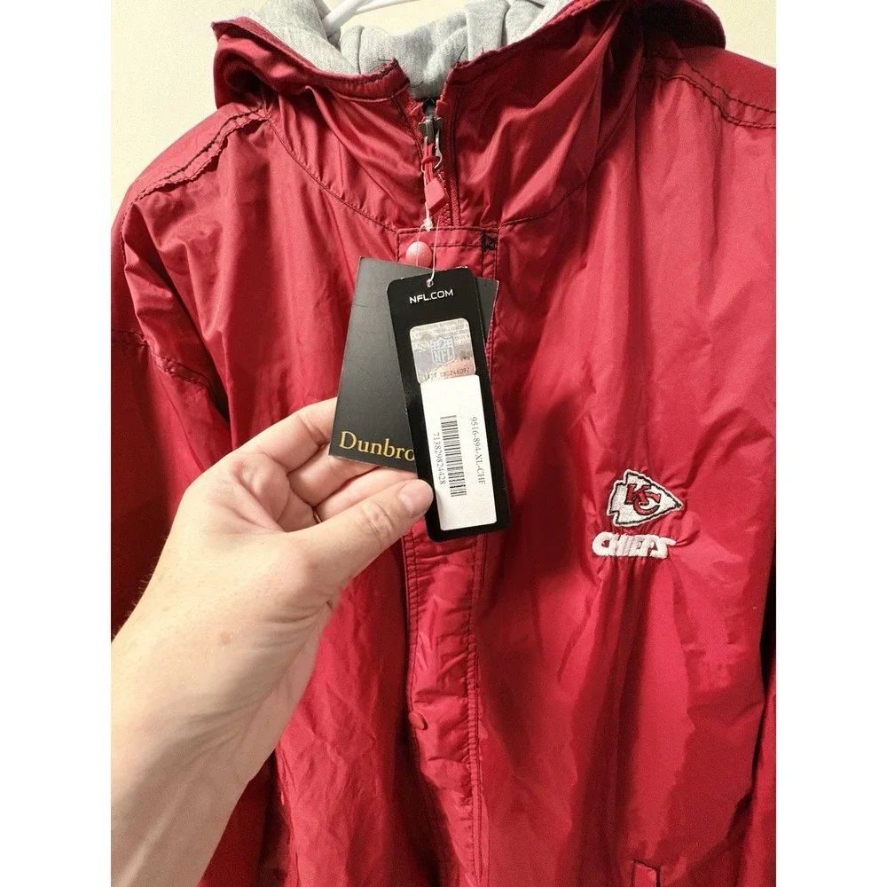 Dunbrooks Kansas City Chiefs Lined Lightweight Jacket XL New Nice NFL